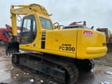 2020 Komatsu PC200-6 crawler excavator, rear three-quarter view