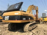 2018 Caterpillar 330C crawler excavator, rear three-quarter view