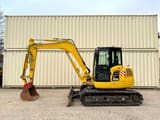 2022 Komatsu PC80MR-5 mini excavator, side view