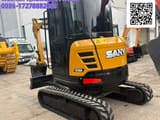 2024 Sany SY35U mini excavator, rear three-quarter view