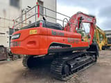 2020 Doosan DX340LCA crawler excavator rear three-quarter view