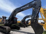 2023 Volvo EC300 crawler excavator, side profile view
