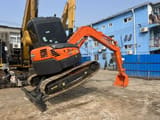 2018 Hitachi ZX55UR mini excavator, rear three-quarter view