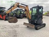 2018 CASE CX26C mini excavator, front three-quarter view