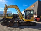 2016 Komatsu PC88MR-10 mini excavator, side view