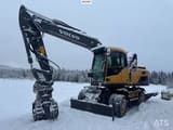 2014 Volvo EW160D wheel excavator, side profile view
