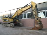 2007 Caterpillar 345C crawler excavator, side profile view