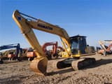 Komatsu PC220 crawler excavator, side view