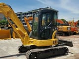 2020 Komatsu PC55MR mini excavator, side view