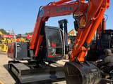 2023 Hitachi ZX70 crawler excavator, front three-quarter view