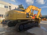 2022 Komatsu PC300-7 crawler excavator, rear three-quarter view
