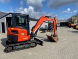 2022 Kubota U36-4 mini excavator, rear three-quarter view