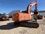2007 Hitachi Zaxis 210LCN crawler excavator, rear three-quarter view