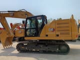 2023 Caterpillar 320GC crawler excavator, side profile view
