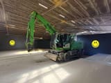 2022 Sennebogen 818-E material handler, front three-quarter view