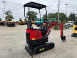2025 JPC HT-12 mini excavator, rear three-quarter view