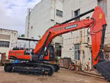 2024 Doosan DX340 crawler excavator, side profile view