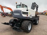 2014 Terex TW 110 wheel excavator, rear three-quarter view
