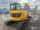 2014 JCB 85Z-1 mini excavator rear three-quarter view