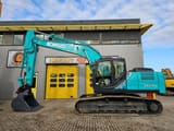 2017 Kobelco SK210LC-10 crawler excavator, side view