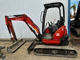 2014 Kubota U25-3 mini excavator, side view