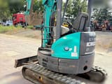 2017 Kobelco SK30SR-6 mini excavator, rear three-quarter view