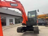 2024 Doosan DH60-7 mini excavator, front three-quarter view