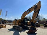 2017 Caterpillar 320FL crawler excavator, side view
