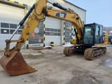 2019 Caterpillar 318FL crawler excavator, side view