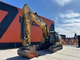 2018 Caterpillar 330FL crawler excavator, front three-quarter view