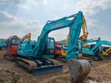 2010 Sunward SWE90 crawler excavator, front three-quarter view