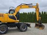 2013 JCB JS145W wheel excavator, side profile view