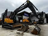 2017 Volvo ECR235EL crawler excavator, front three-quarter view