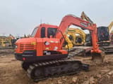 2021 Doosan DX80 crawler excavator, rear three-quarter view
