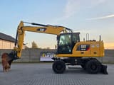 2019 Caterpillar M318F wheel excavator, side view