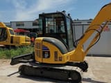 2020 Komatsu PC55MR mini excavator, side view