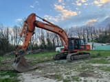 2009 Doosan DX420LC crawler excavator side view