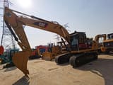 2020 Caterpillar 329D crawler excavator, front three-quarter view