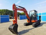 2023 Kubota KX155-5 mini excavator, front three-quarter view