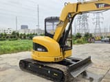 2022 Caterpillar 305C CR mini excavator, rear three-quarter view