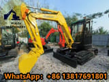 2023 Yanmar VIO 45 mini excavator, front three-quarter view