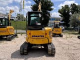 2023 Komatsu PC45 MR-5 mini excavator, rear view