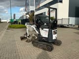 2020 Bobcat E10Z mini excavator, rear three-quarter view