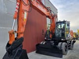 2018 Hitachi ZX170W-6 wheel excavator, front three-quarter view