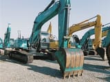 2024 Kobelco SK260D crawler excavator, front three-quarter view