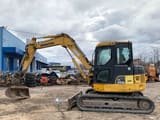 2008 Komatsu PC88MR6 mini excavator, side profile view