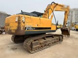 2016 Hyundai Robex 210LC-7 crawler excavator, rear three-quarter view