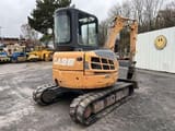 2008 CASE CX50B C mini excavator, rear three-quarter view