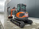 2022 Doosan DX50Z-7 crawler excavator, rear three-quarter view