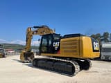 2017 Caterpillar 336F L crawler excavator, rear three-quarter view